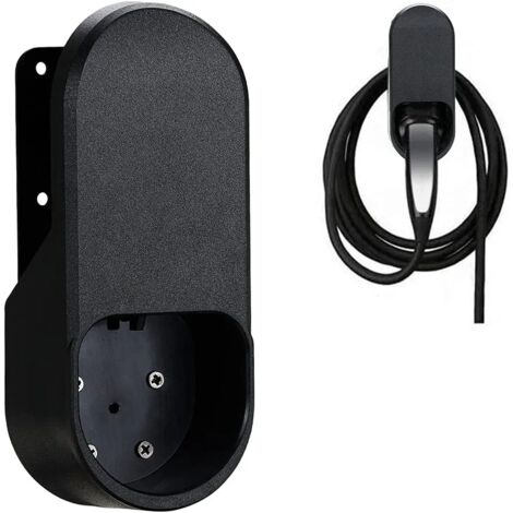 Memkey – Câble de recharge voiture électrique 7.5m – Prise Type 2 – Charge rapide 22kW – Support mural inclus – Compatible Tesla et véhicules européens (1/5)