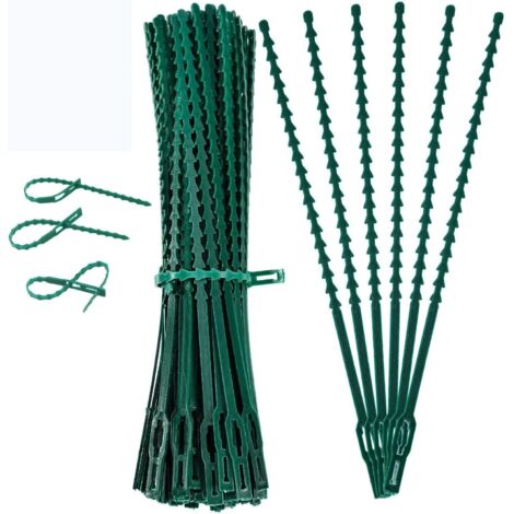 100 Pieces 170 mm Attache de Plante Liens Réglables de Jardinage,Attache et Soutien pour Plantes,Attaches de Câble de Jardin pour Aider à Soutenir Les Plantes,Vignes Jardinage (1/5)