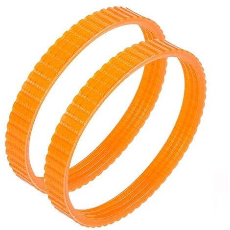 1900B Courroie de raboteuse électrique dentée de rechange, 9,6 mm de largeur, orange, lot de 2