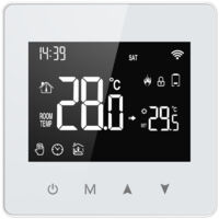 Thermostat intelligent Tuya, contrôleur de température de chaudière à eau et à gaz à batterie basse consommation, écran LCD programmable
