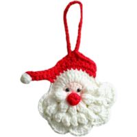 Décorations de Noël au crochet : pendentif sapin tricoté à la main, pull au crochet, Père Noël, sapin de Noël, chaussette, flocons de neige, décorations à suspendre pour les fêtes de fin d'année (Père