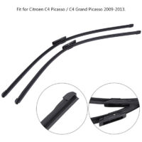 2 pièces balais d'essuie-glace avant gauche et droite pour Citroen C4 Picasso / C4 Grand Picasso 09-13