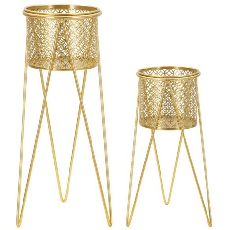 VASE HOLDER NAT SET 2 PCS CM 21X20X46-18X18X32 (1/5)