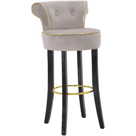 BAR STOOL LUXY GREY CM 46X48X96 (1/5)