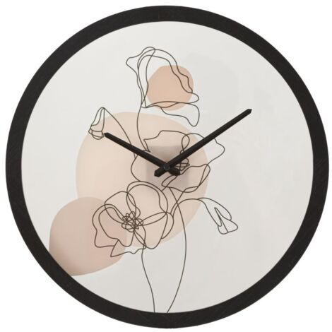 WALL CLOCK FLOWER -B- CM Ø 40X3,5 (1/5)