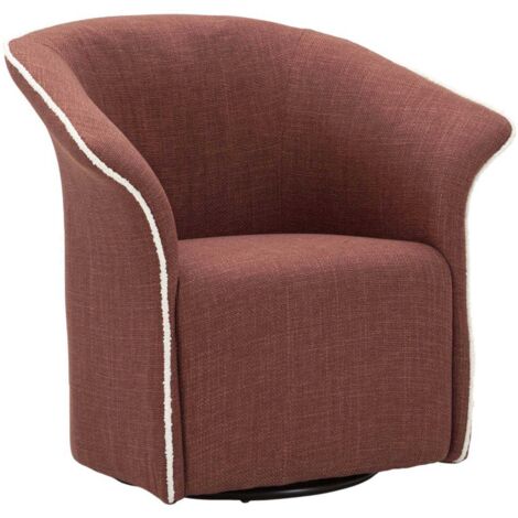 SIENA SWIVEL ARMCHAIR BORDEAUX CM 83,5x66x80 (SEAT HEIGHT CM 42) (1/4)