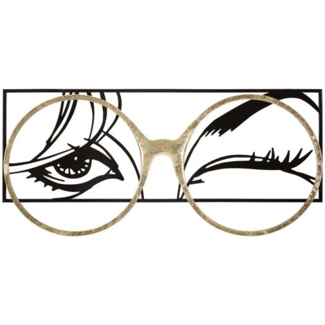 Cadre décoratif en métal Eyewear 89.5 x 3.8 x 41.3 cm (1/4)