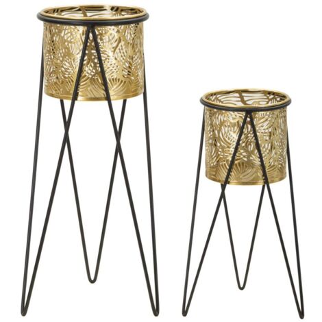 VASE HOLDER DRAK SET 2 PCS CM 21X20X46-18X18X32 (1/5)