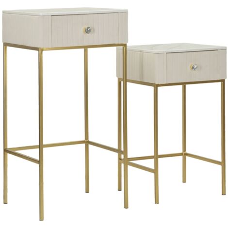 HIGH TABLES WEDDING SQUARE SET 2 PCS CM Ø45X90-40X70 (1/5)
