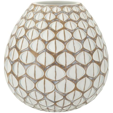 RESIN VASE TIBET CM Ø27X27