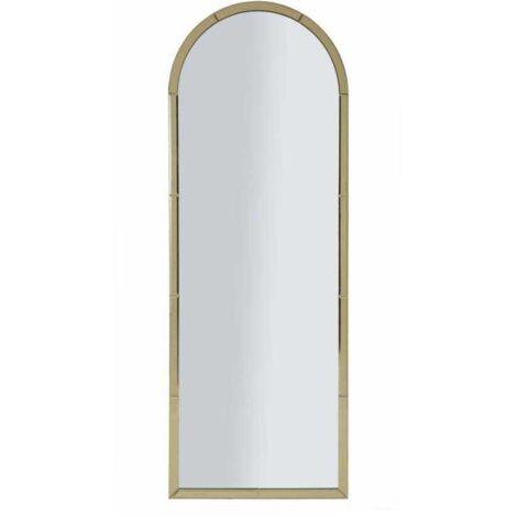 BAKU GOLD WALL MIRROR CM 55X2X150 ( INSIDE MIRROR SIZE CM 49X144) (1/4)
