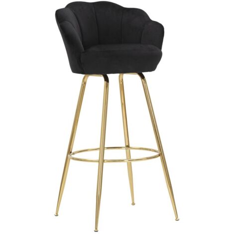 Fauteuil de bar en tissu et métal Vienna (1/5)