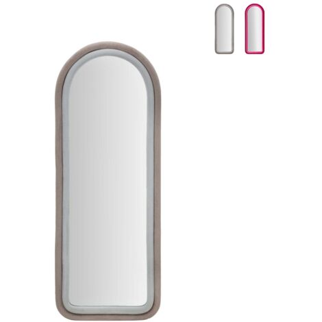 WALL MIRROR CLOE GREY VELVET CM 60X4X160 (1/5)