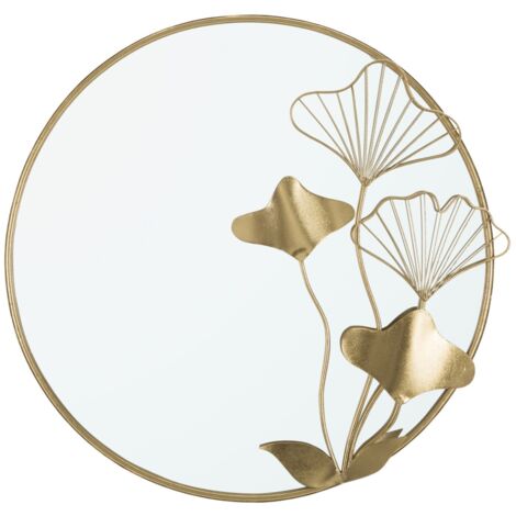 WALL MIRROR WITH FLOWER CM 75X3,5X72 (1/5)