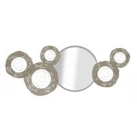 WALL IRON PANEL HOP WITH MIRROR CM 106X3,8X48