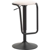 BAR STOOL WITH LIFT DESTINY WHITE CM Ø 41X61-83