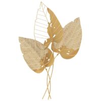 WALL DECORATION AUTUMN LEAF GOLD CM 53X4X84,5