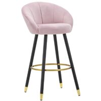 BAR STOOL PRAGUE ROSA CM 55X56X104