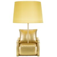 TABLE LAMP MIDCENTURY YELLOW CM Ø 26X46