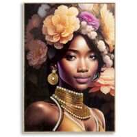 PAINTING WITH FRAME ZENA -A- CM 72X4,5X102