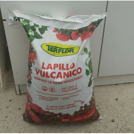 SACCO DA 33 LT DI LAPILLO VULCANICO 12/18 MM ADATTO PER PIANTE
