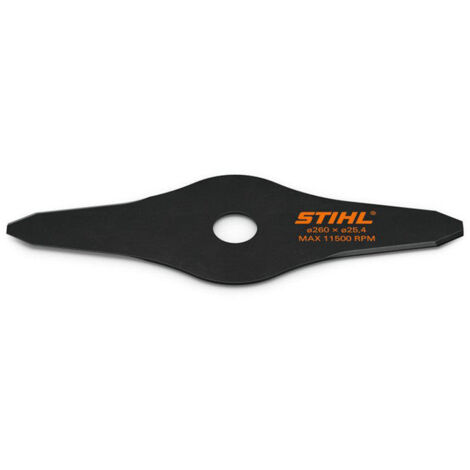 Stihl – Lame de débroussailleuse 230 mm 2 dents 40017133805 – Pour fauchage d'herbe sèche et surfaces denses – Métal robuste