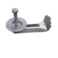 Gitterrostklemme avec plateau pour maillage 30/30 – Système de drainage intégré – Fixation robuste pour grilles de voirie