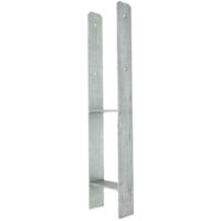 Pfostenträger Pfostenanker H-Form verzinkt 91x8x800 mm
