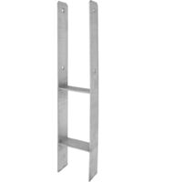 Pfostenträger Pfostenanker H-Form verzinkt 141x5,0x600 mm