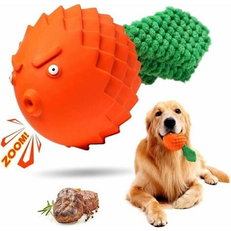 Jouet à mâcher et rapporter pour chien à sav de bœuf Jouet en caoutchouc extra-résistant (1/5)