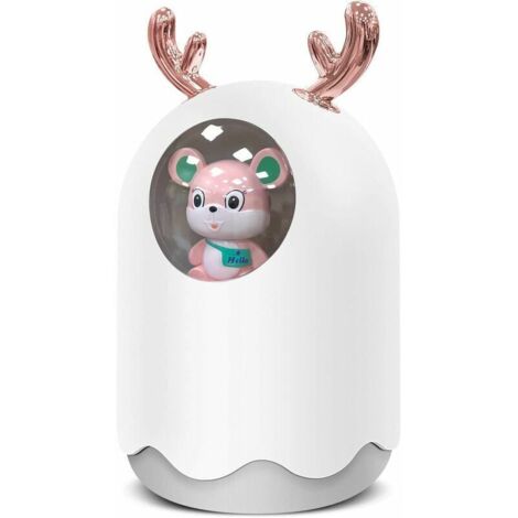 Humidificat d'Air, Mini Diffus d’huiles Essentis Humidificat à Brume, Portable Silencieux Humidificat D’air avec fonction veilleuse coulpour Chambre, Bureau, Auto, Maison (1/5)