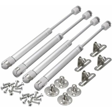 Vérin à gaz, 4PCS 100N Hydraulique Armoire Reste Ressort Vérins À Gaz Bras Pneumatique pour Armoire Porte Ascens Cuisine Meubles Charnière Amortiss (1/5)