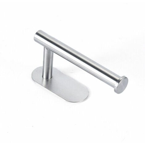 Support Porte Sopalin, Adhésif ou Perçage Porte Rouleau Papier Cuisine sous l'armoire, Acier Inoxydable Porte Essuie Tout pour Salle de Bain et de Cuisine, Argenté