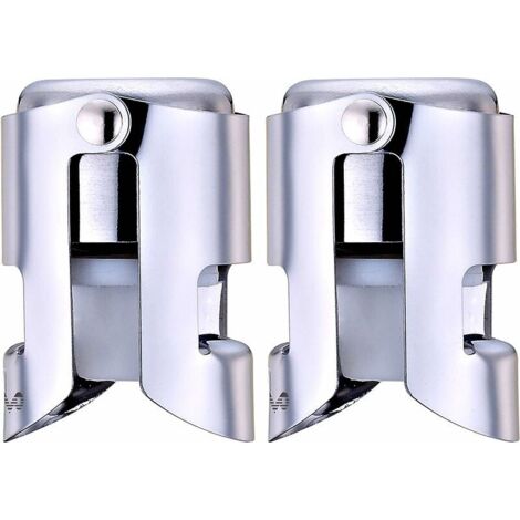 Bouchon à champagne, scellant de bouchon de bouteille en acier inoxydable pour vin mousseux, économis de bulles anti-fuite supéri, pas de bord tranchant, pas de déversement, économis de Fizz, (1/5)