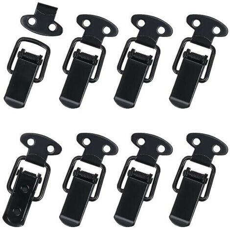 10Pcs Fermeture à Levier Fermeture à Ressort Loquet à Bascule en Métal Noir (1/5)
