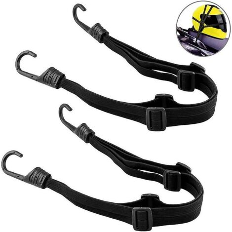Sangle De Serrage De Vélo Avec Crochet Porte-Bagages Sangle De Tension Réglable Bande Élastique Crochet Sangle De Bagage Cintre Sangle De Vélo Pour Casque De Moto Bi (1/5)