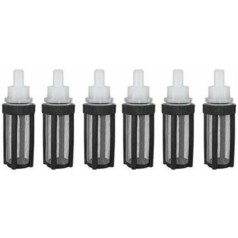 Lot de 6 micro filtres pour pompe à eau - Cadre d'irrigation - 9 mm - En acier inoxydable - Accessoires pour tuyau d'arrosage (1/5)