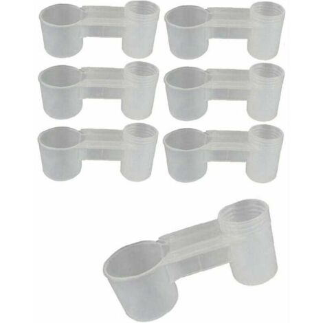 Pigeon Abreuvoir, 10pcs Plastique Volaille Cage Bol Poulet Soda Pop Bouteille d'eau Mangeoire Eau Oiseaux Tasses Boire Perroquet Mangeoire Oiseaux pour Pigeon Perroquet,