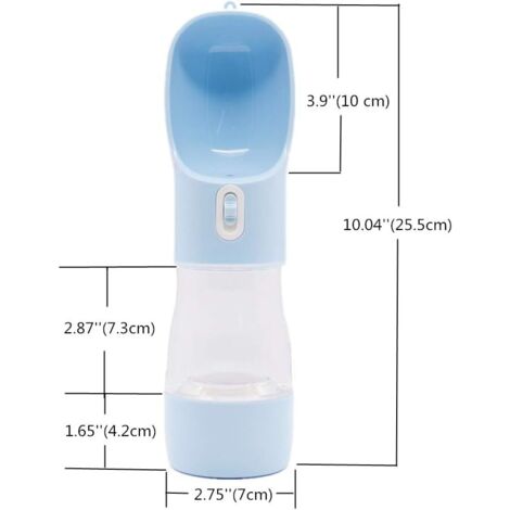 Bouteille d'eau de voyage pour chien portable, bol de nourriture pour chien en plein air (1/5)