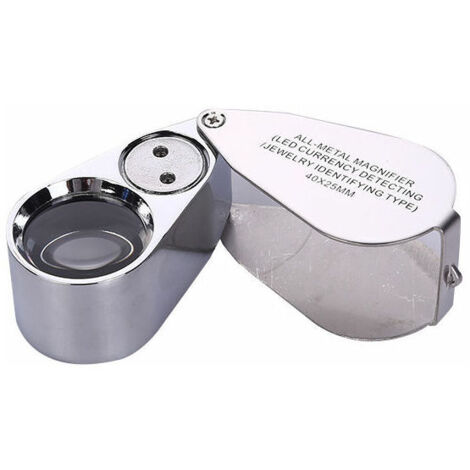 Loupe Pliable en Métal pour Bijoux, Loupe Bijoutier X40, Loupe Bijoutier, Loupe Botaniste, Loupe 40x, Loupe Bijoutier Professionnel, Loupe Bijoutier 40x, Loupe Binoculaire Botanique, Loupe Joaillier (1/5)