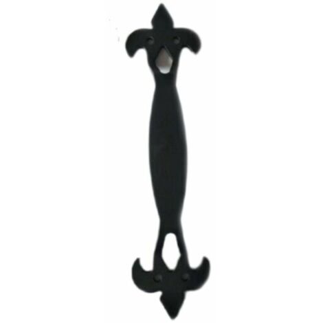 Poignée de porte de grange poignée de porte en bois à cornes noires (1/5)