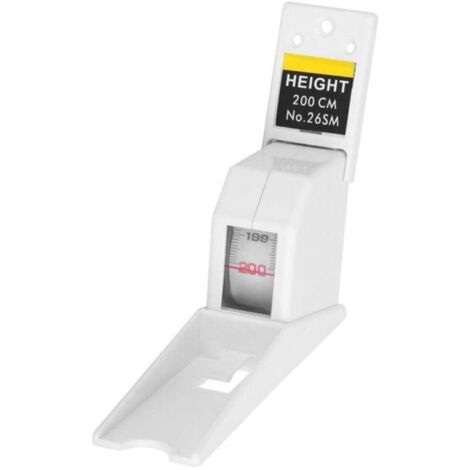 Ruban à Mesurer la Hauteur, 2 mètres Règle d'Outil de Taille d'Enfants Adulte Rétractable pour la Mesure de Taille(White) (1/4)