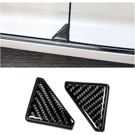 (Noir, 2 pièces) Protections d'angle de portière de voiture, anti-rayures, couverture décorative anti-collision d'angle de portière avant de véhicule (1/4)