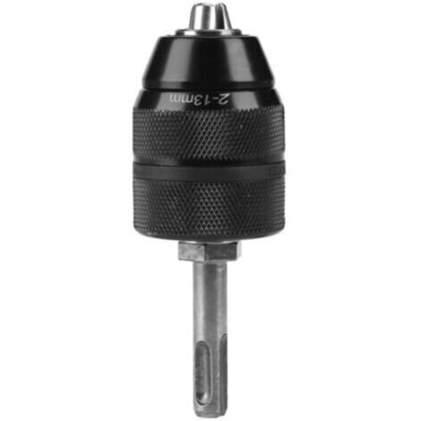 TONYSA Mandrin Auto-serrant Professionnel avec Adaptateur SDS Mandrin Autoserrant à Fermeture Rapide Capacité 2-13 mm Mandrin de Perçage en Acier Chrome-vanadium Durable (1/4)