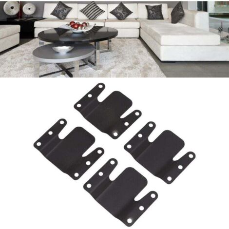 Paquet de 4 pièces pour matériel de canapé, module de pièces d'inclinaison, connecteur de verrouillage de canapé, support universel (1/4)
