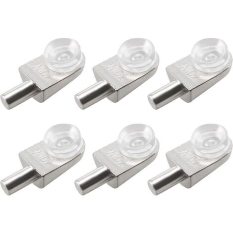 20pcs Taquets étagère mural support d'étagère en verre en alliage de zinc ventouse (1/4)