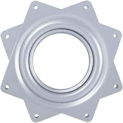 Roulement à Billes Plateau Pivotant,Plaque Pivotante,Base Pivotante,Plaque Tournant 360,Métal Carré Pivotant,Barre pour Tabouret de Bateau Pivotant,Plaque d'Assise pour Tabouret Pivotant,4 inches (1/4)