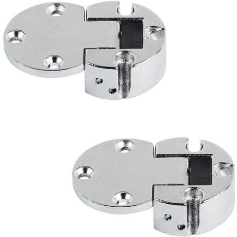 Lot de 20 Charnière Meuble de Rabat Charnière de Meubles Ferrure Pliable Plano-Medial pour Ouverture en Bois Angle D'Ouverture 90° (1/3)