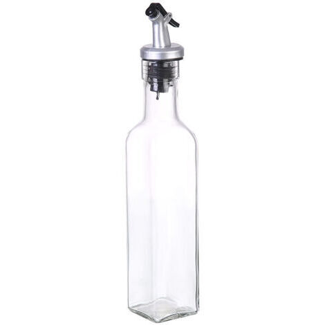 SABIR Bouteille d'huile d'olive 250ml, verseur pour distributeur d'huile d'olive, huile d'olive, vinaigre et autres liquides - Set de verseurs d'huile d'olive 3 en 1 (1/5)
