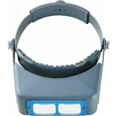 SABIR Bandeau Loupe Mains Libres Bijoutier Loupe Monture Tête Casque Loupe Visière Verre Optique 4 Lentilles Remplaçables pour Lecture, Réparation (1/5)
